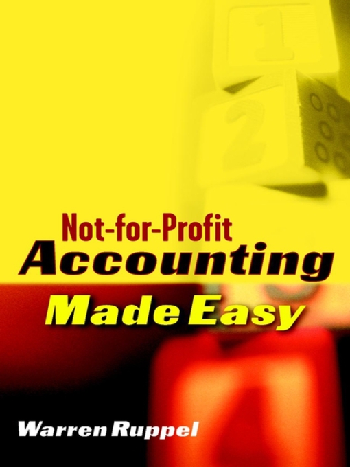 Cover image for Not-for-Profit Accounting Made Easy